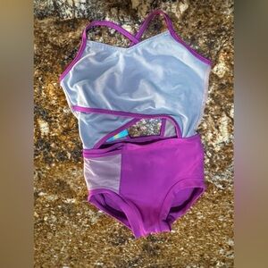 Child large Tiger Friday Leo in Purple and Gray/blue